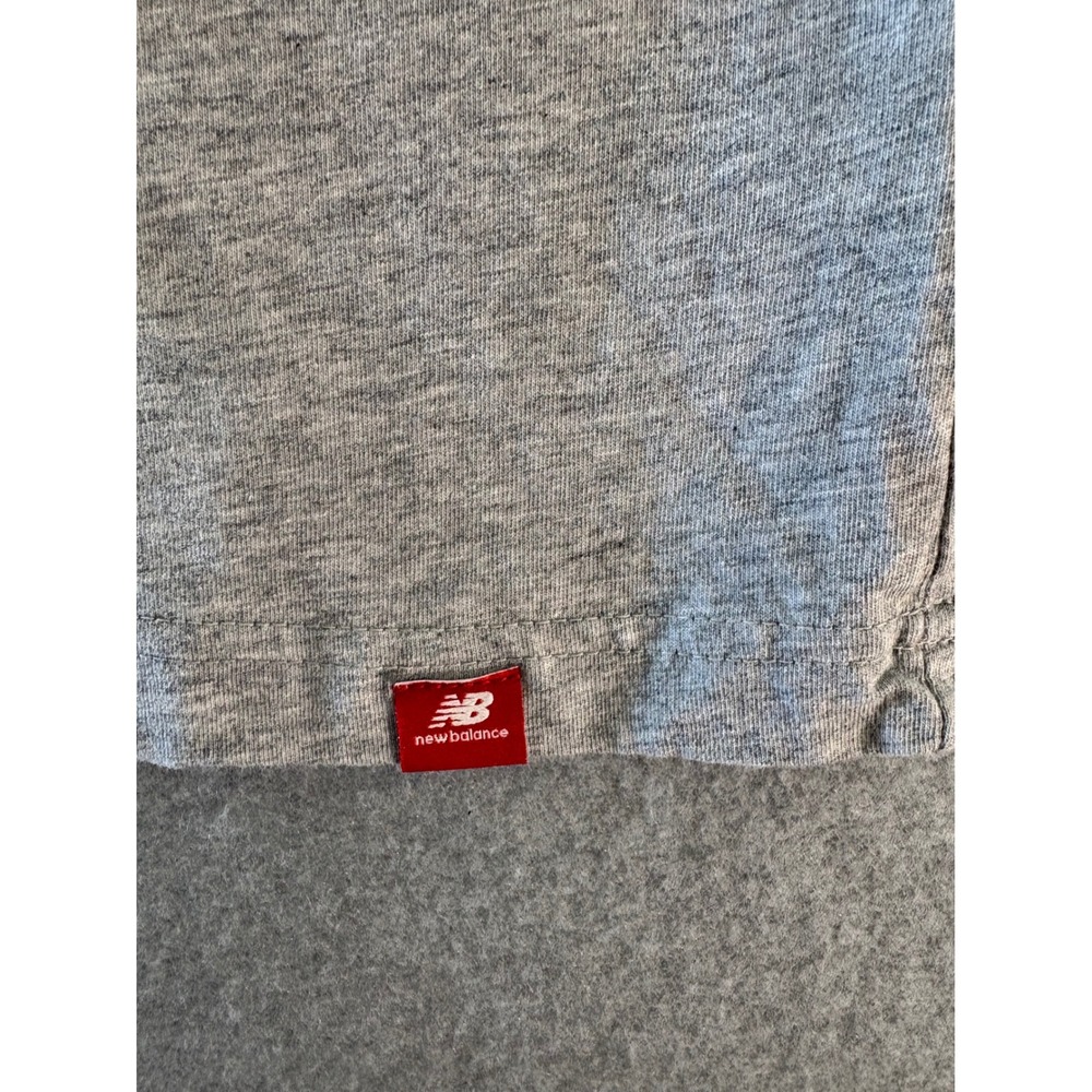 New Balance Mens Graphic T-Shirt Gray Short Sleeve Cotton Logo Crew Neck Size S - Picture 5 of 11